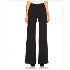 Veronica Beard Wanderlust Wide-Leg Stretch Pants – Black – Size 4 in Navy